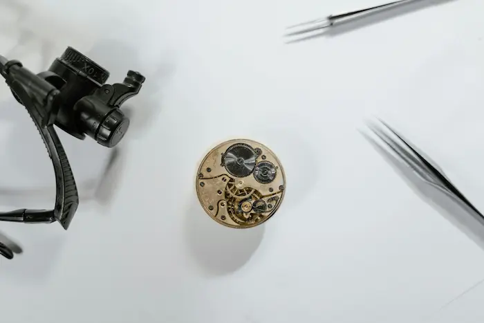 Quarzuhr mit neuer Batterie und Dichtung